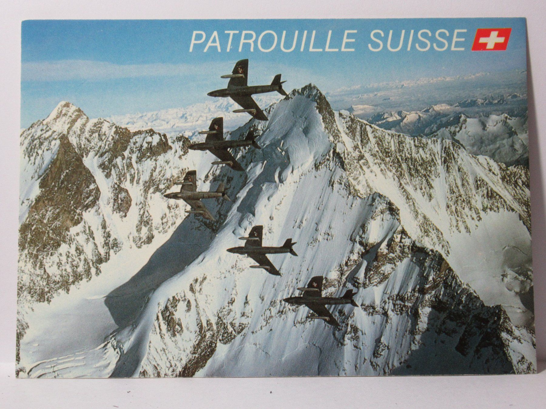 Cartoline postali: Flugzeug , PATROUILLE SUISSE – Nuovo (secondo la descrizione) da Grenchen venduto da Bluemchen1900