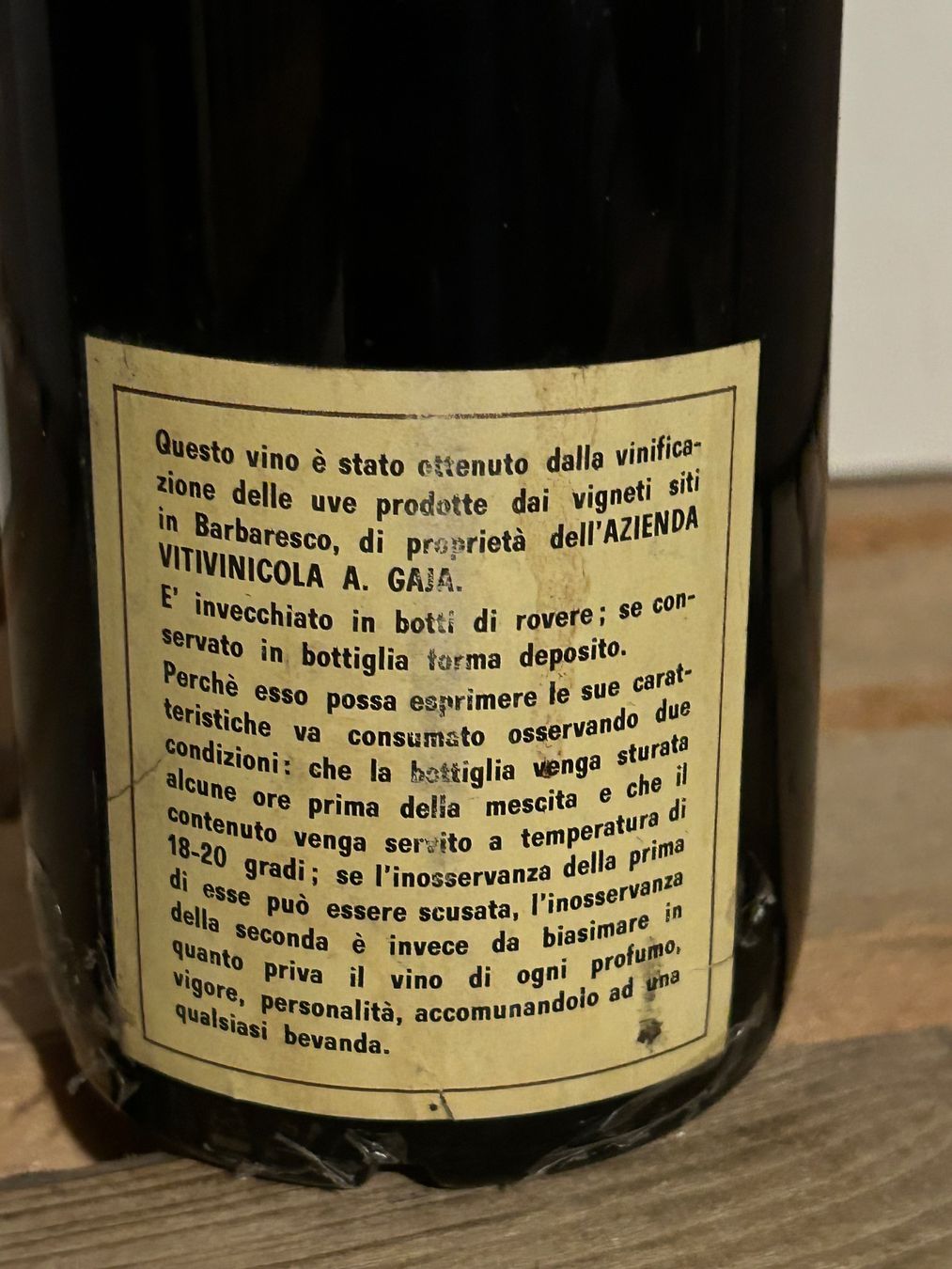 Wein: Exceptionnel GAJA Barbaresco 1968 – Neu (gemäss Beschreibung) aus Roche VD von avediscipule 5