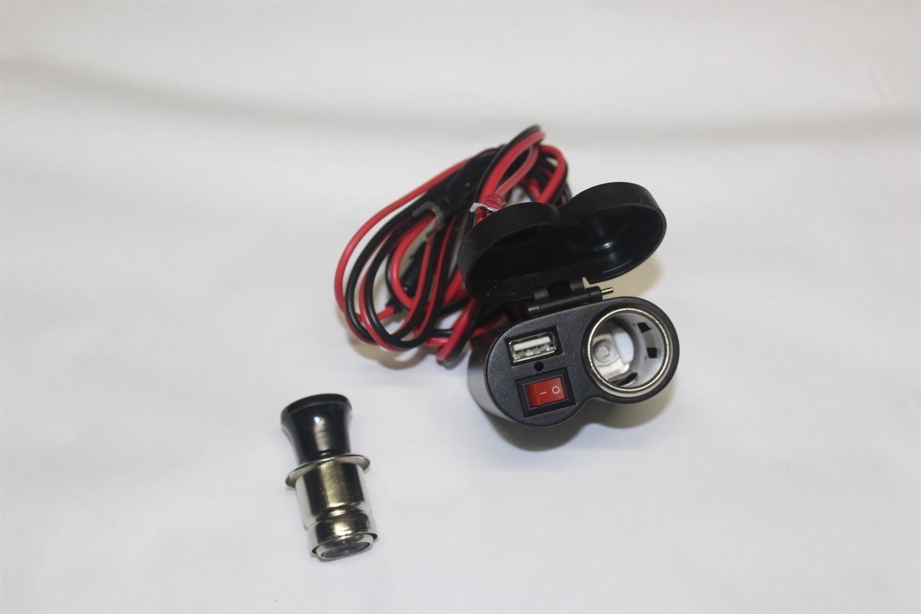 Caricatori & Batterie: 12V Motorrad Lenker USB Buchse – Nuovo (secondo la descrizione) da Kirchdorf AG venduto da Restposten110 1