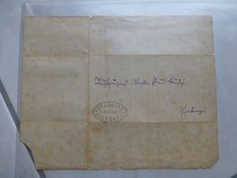Zofingen Pfarramt 26. Juni 1881, Taufzeugnis