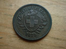 (W5) 1 Rappen 1879