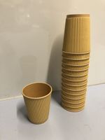 Pappbecher Riffelbecher 200 ml isoliert 800 Stk.