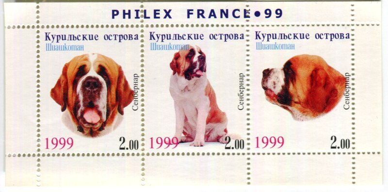 Tous les timbres: Block "Bernhardiner". Kurilen. – Neuf avec emballage d'origine à Basel par Butsch5