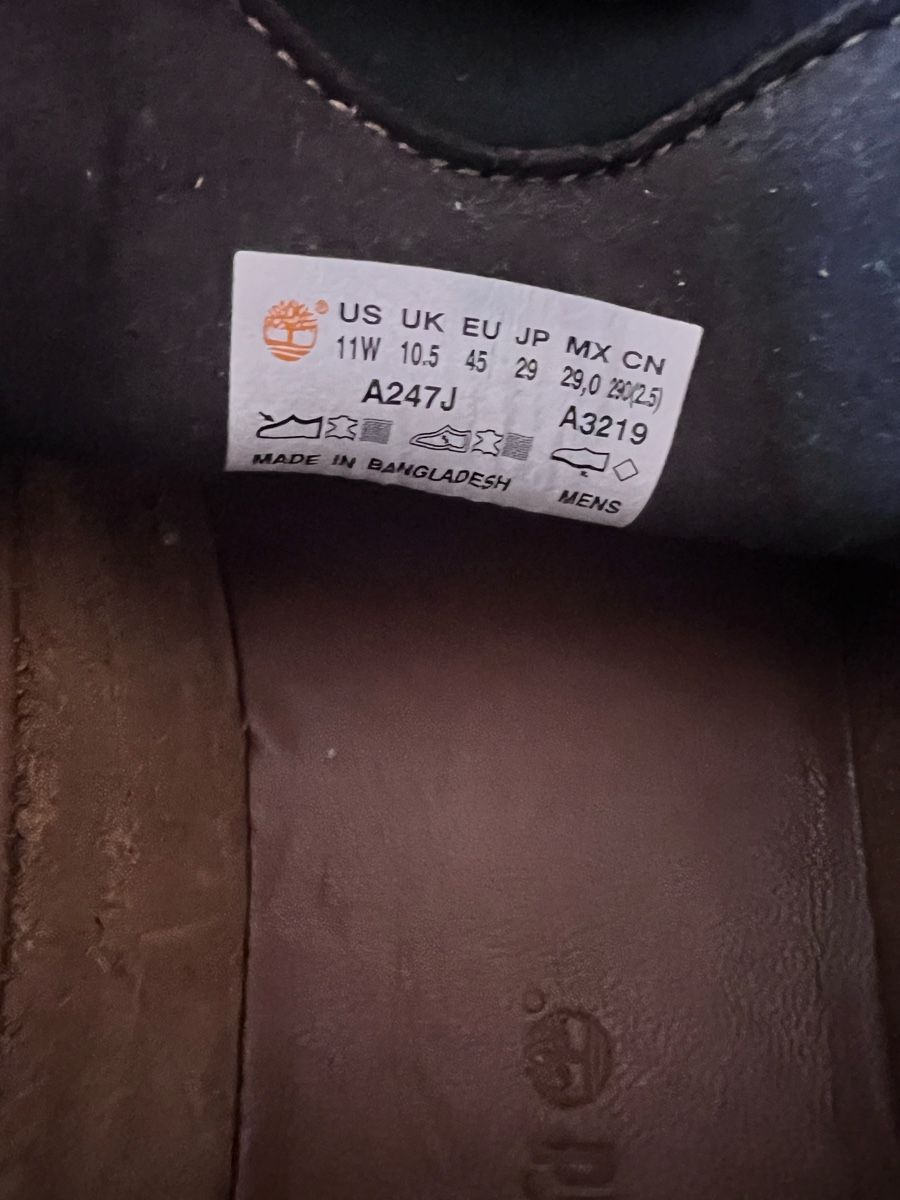 Timberland Scarpe da uomo: Timberland Bootsschuhe braun Grösse 45 Leder Herren – Usato da Unterterzen venduto da syllalex 3