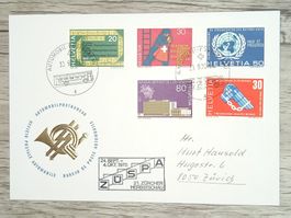 TR17 Enveloppe + Timbre Suisse 1970