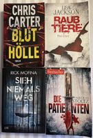 4 Thriller Taschenbücher u.a. Carter, Jackson!