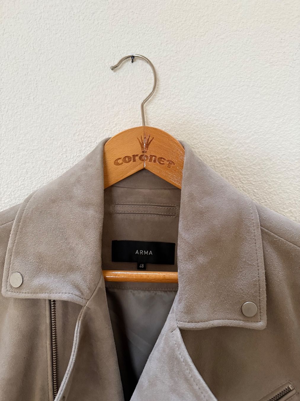 Giacche: Arma Wildlederjacke Biker Stil beige Grösse 48 – Nuovo (secondo la descrizione) da Bern venduto da SartorialStreet 5