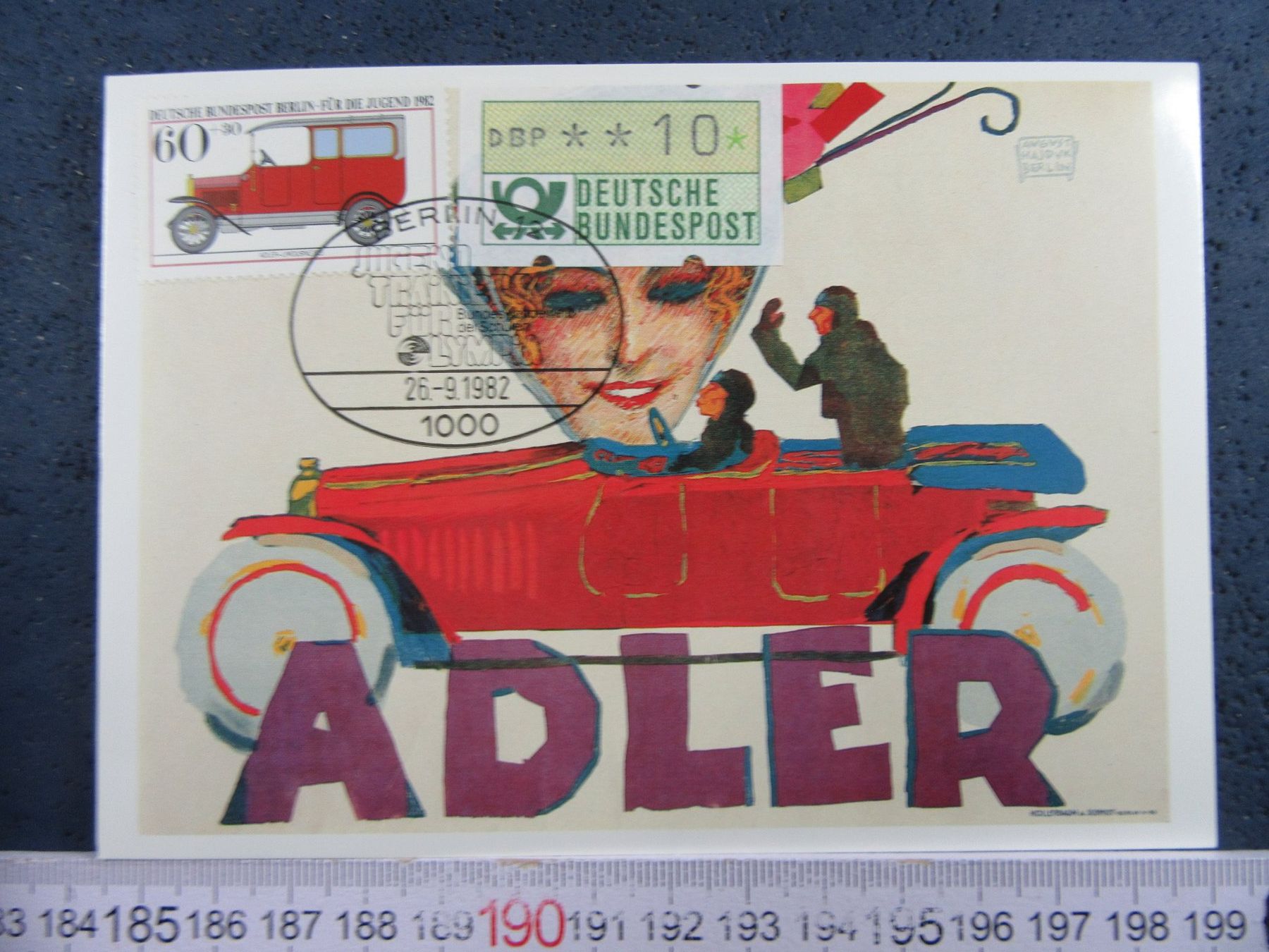 Cartoline postali: AUTO AK OLDTIMER ADLER CABRIO – Usato da Ettingen venduto da Hausi4711
