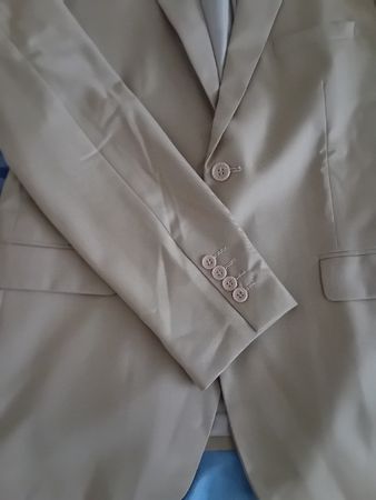 Costume deux pièces homme beige taille M bon état