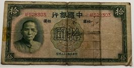 China 10 Yuan 1937