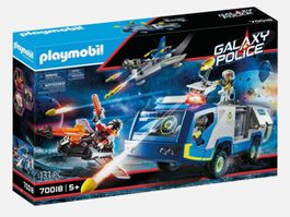 Playmobil Galaxy Police-Truck 70018 fast komplett