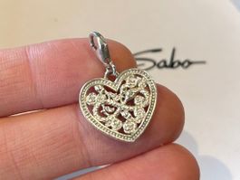 Thomas Sabo Charm Herz 🤍 mit Zirkonia 💎 925 Silber