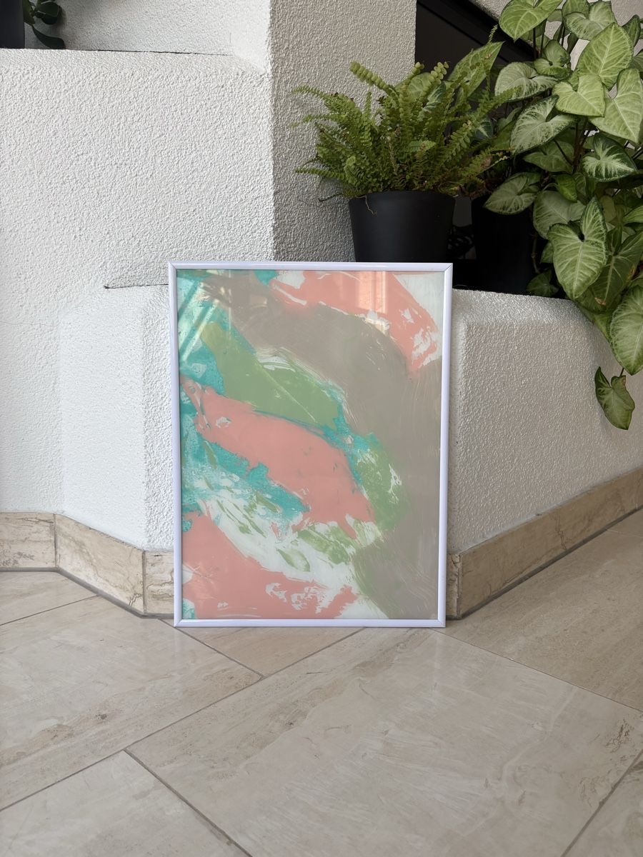 Dipinti: Pastel Abstract Art Framed – Nuovo (secondo la descrizione) da Zürich venduto da Asybb