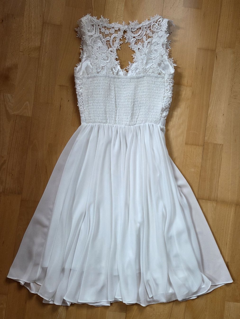 Vestiti: Weisses Kleid mit Spitze KRAIMOD – Nuovo (secondo la descrizione) da Schneisingen venduto da mila-r 1