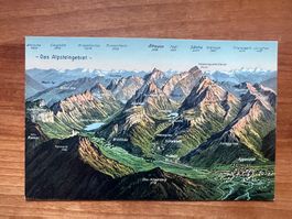 AK  ca1910 Alpsteingebiet Panorama ungelaufen   (G1862)