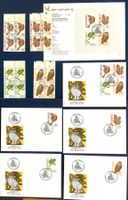 1995 Bedrohte Tiere FDC 4er + Einzel + Viererblock + Div.