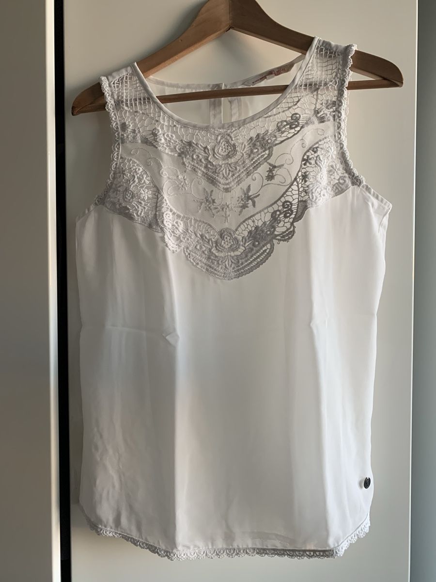 Tom Tailor Top: Elegantes Tom Tailor Top in weiss Grösse S – Usato da Dättwil AG venduto da saralaz