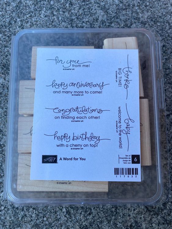 Stampin up Stempel englische Sprüche Kaufen auf Ricardo