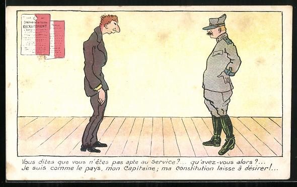 Fotos, Briefe & Postkarten: Schweizer Offizier mustert einen schwäc – Gebraucht aus Berlin von bartko-reher