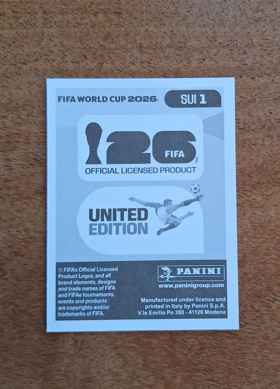 Panini Cartes à collectionner: Panini SUI 1 – Neuf (Voir description) à Romanens par Crocette 1