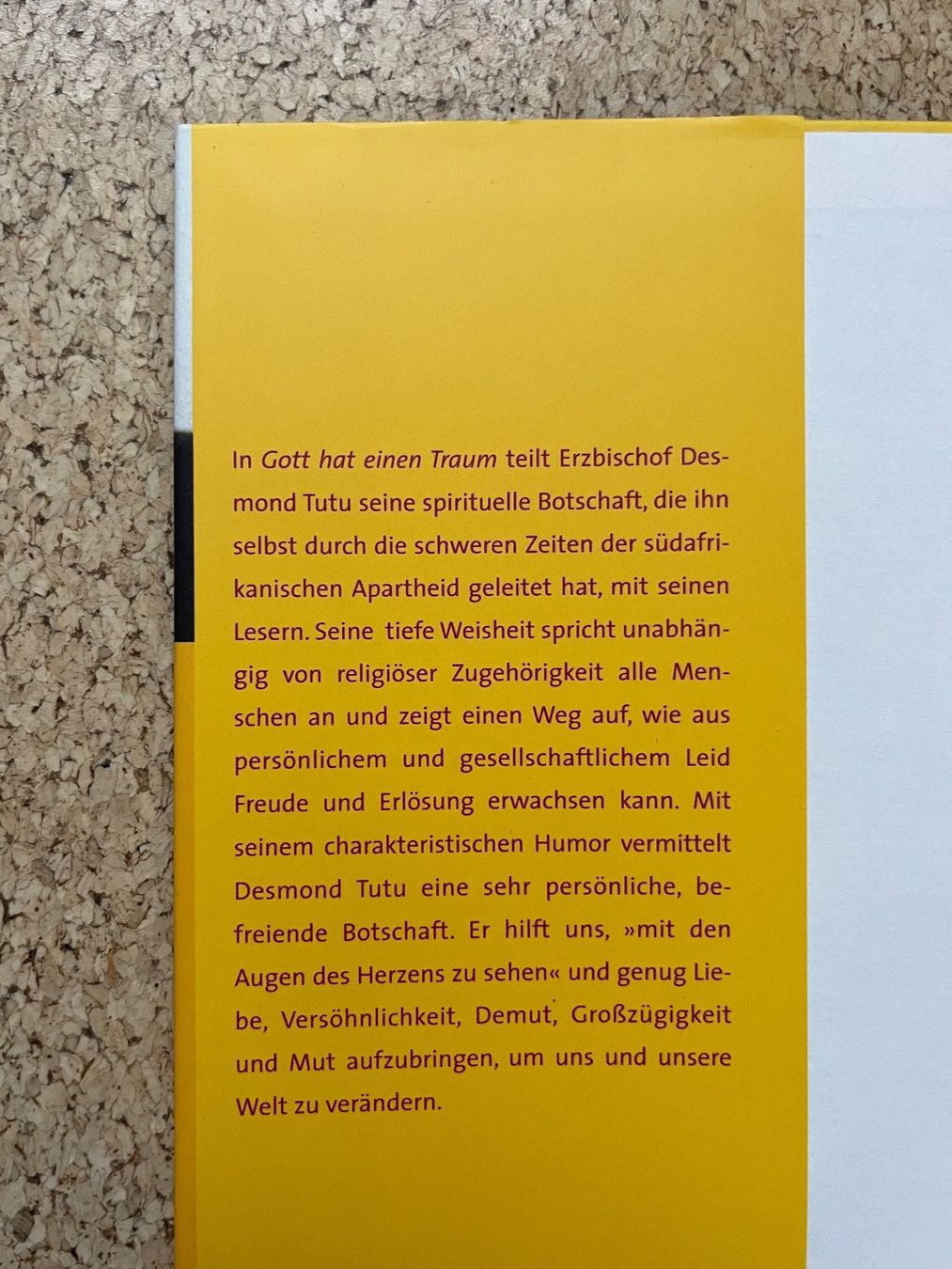 Libri: Buch gebunden "Gott hat einen Traum", Desmond Tutu – Usato da Grosswangen venduto da Vita500 3