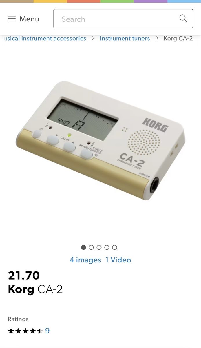 Korg Misurare: Korg CA-2 Chromatic Tuner – Nuovo e nell'imballaggio originale da Basel venduto da shirley_gold 2