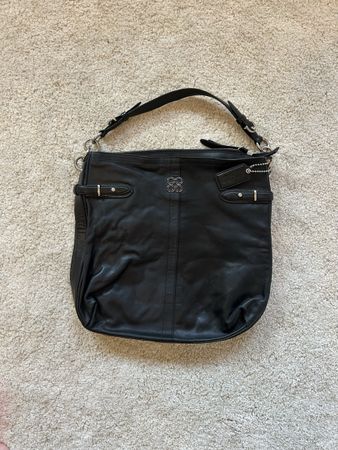 cute vintage coach shoulder bag black 