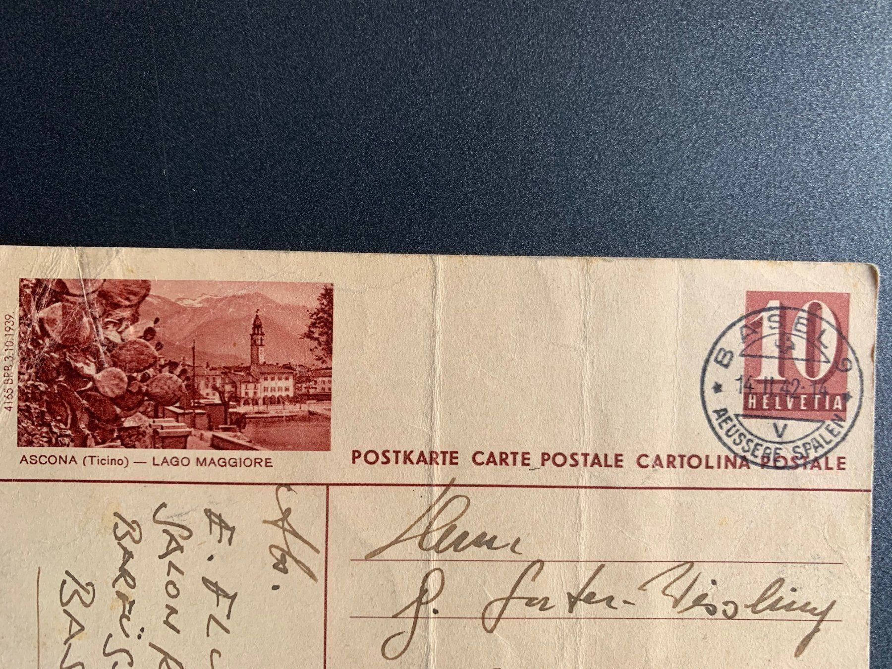 Cartes postales: 4 alte Postkarten Schweiz 1942 - 1954 – D'occasion à Erlenbach ZH par Ritschly 4