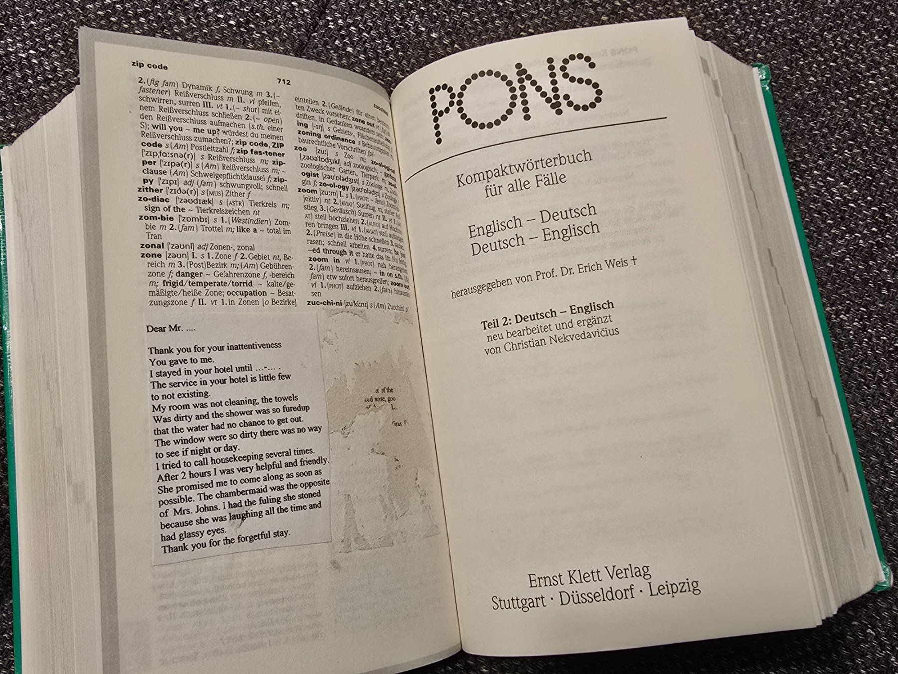 Libri: PONS Kompaktwörterbuch Englisch-Deutsch – Usato da Büttikon AG venduto da Amineah 2