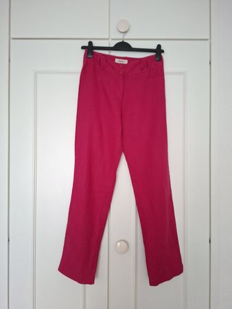 Pantalon cyclamen 100% lin – Made in France – T.38