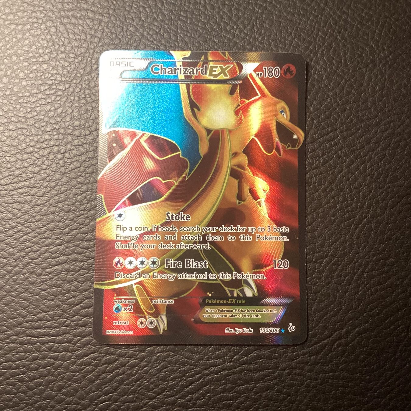 Pokémon Sammelbilder & Trading cards: XY Flash Fire 100/106 Charizard Ex Full Art Eng Excellent – Gebraucht aus Niederuzwil von