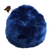 Lammfell Sitzsack Navy blue