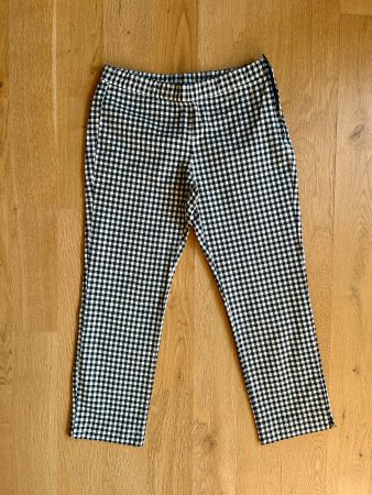 Pantalon vichy noir et blanc 7/8