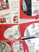 Vittel - 4 alte Werbungen / Anciennes réclames 1955/56