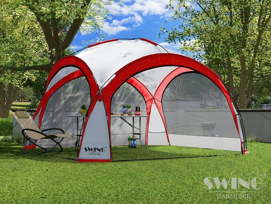 Tentes & Pavillons: LED Event Pavillon 3,60 m Rot – Neuf avec emballage d'origine à Bottighofen par zaap 2