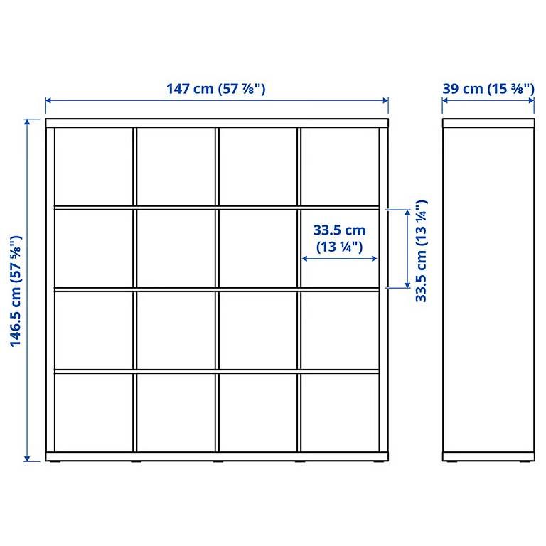 Ikea Scaffali: Kallax 4x4 Schwarz – Usato da Adlikon b. Regensdorf venduto da ammadope 4