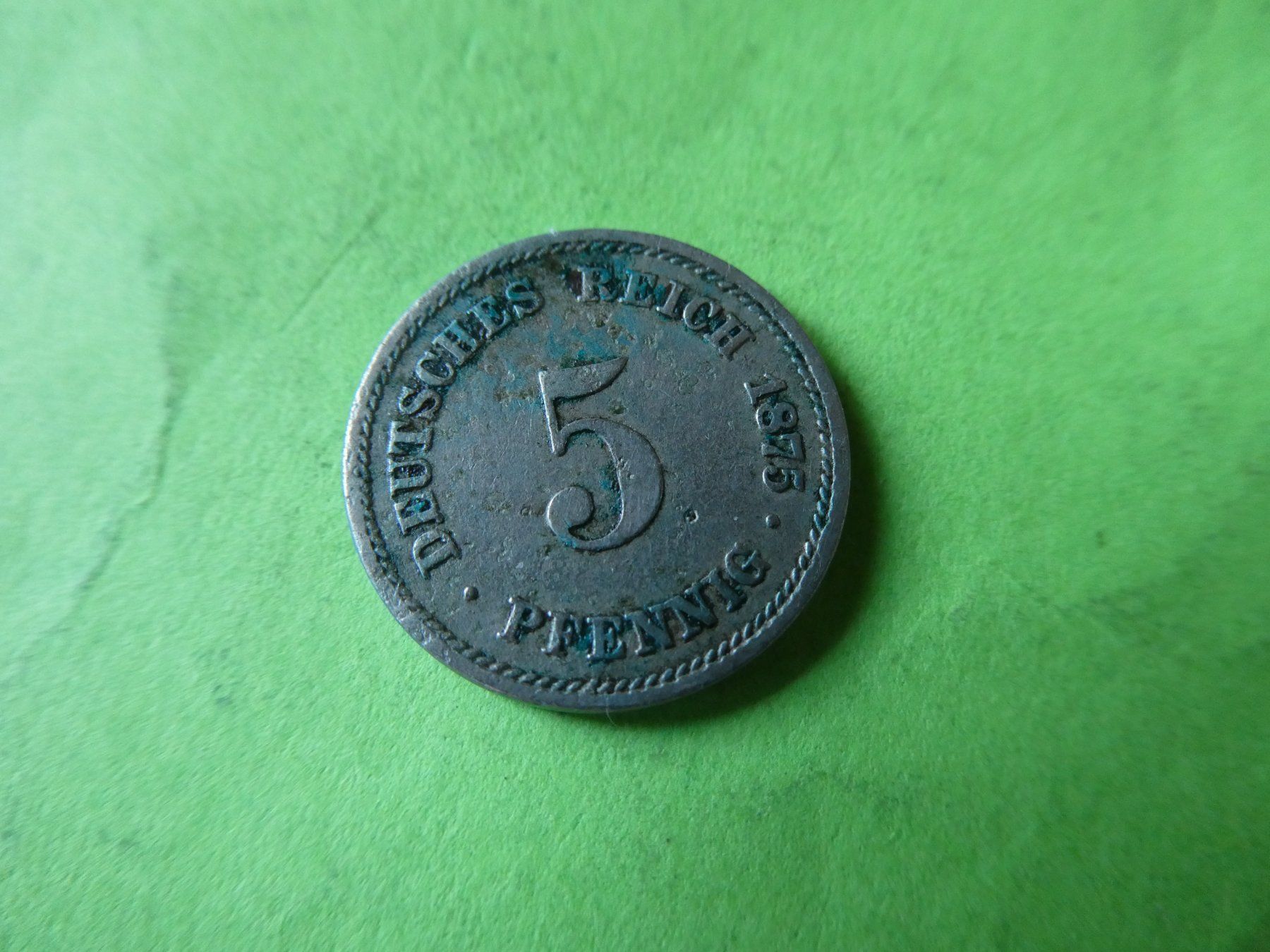 Tutti le monete: Dt. Reich 1874 B, 5 Pfennig – Usato da Hinterforst venduto da Rohusri
