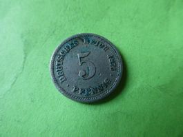 Dt. Reich 1874 B, 5 Pfennig