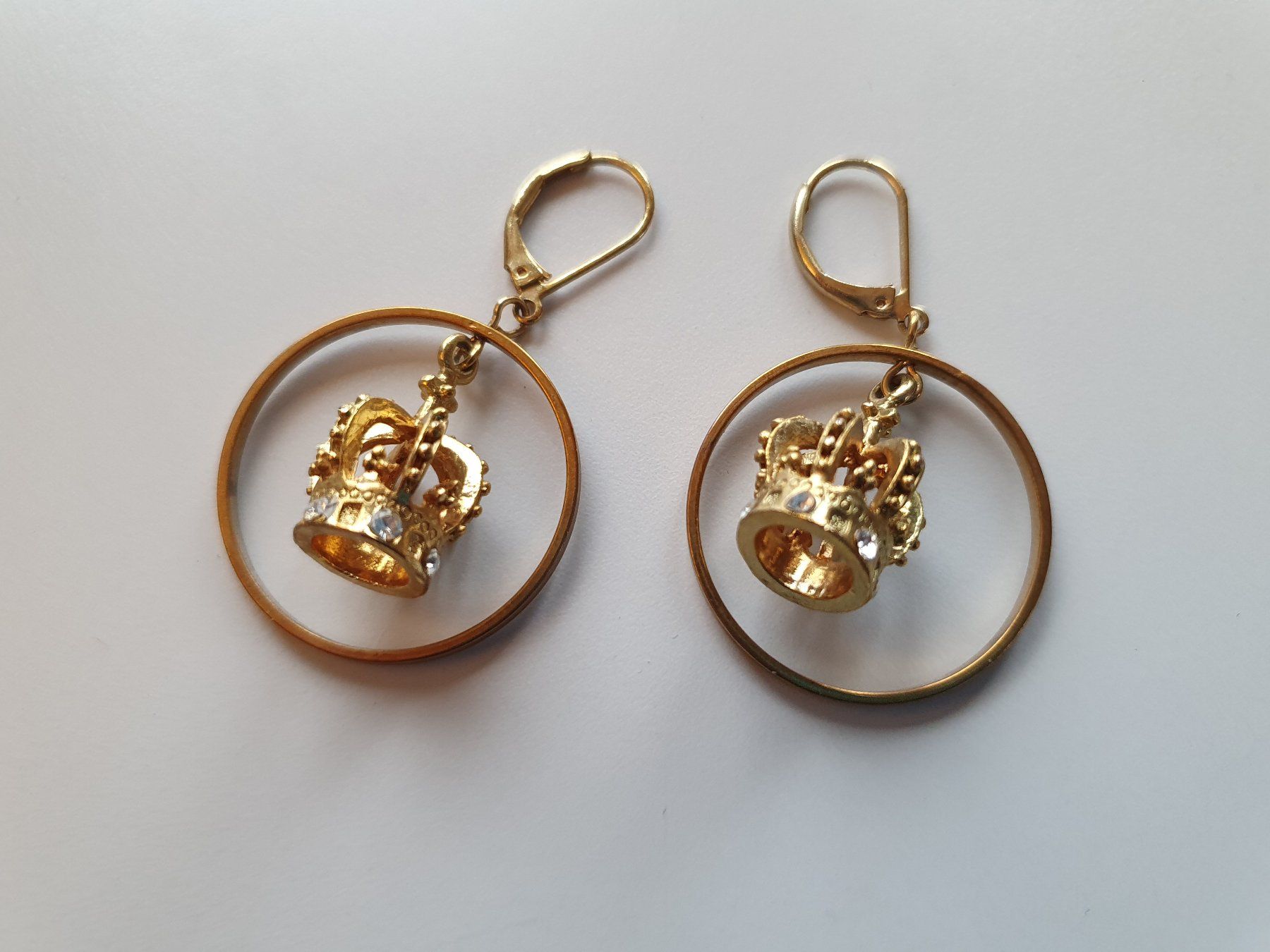 Orecchini pendenti & Orecchini a lobo: grosse Creolen gold, Krone, Modeschmuck – Usato da Heinrichswil venduto da sabi2809 2
