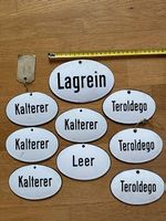 Ältere Emailschilder siehe Fotos