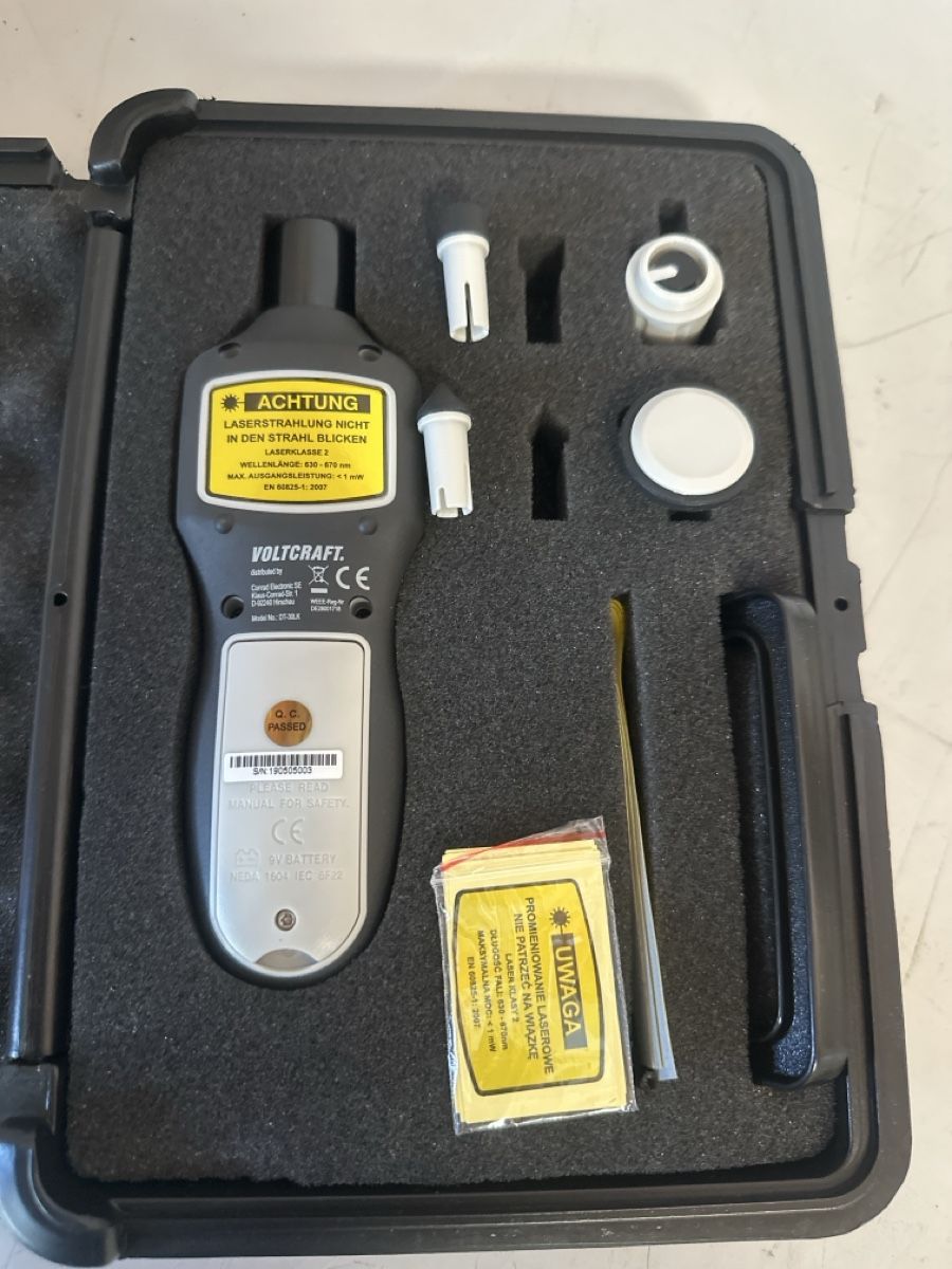 Voltcraft Misurare: VOLTCRAFT DT-30LK Tachometer with Case incl. Accessories – Usato da Elsau venduto da MANWITHVAN 3