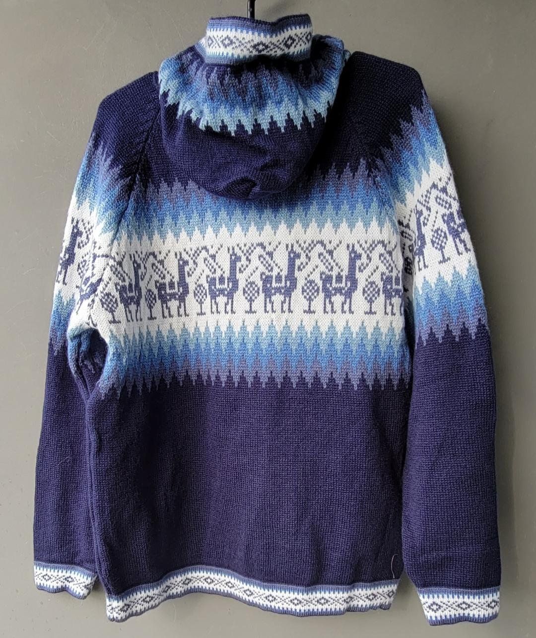 Jacken: wunderschöne Alpaka Jacke Gr. M, Blau,  NEU!!! – Neu (gemäss Beschreibung) aus Lima- Peru von Alpaka-Haus 1