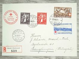 TR105 Enveloppe Suisse + Timbre 1939