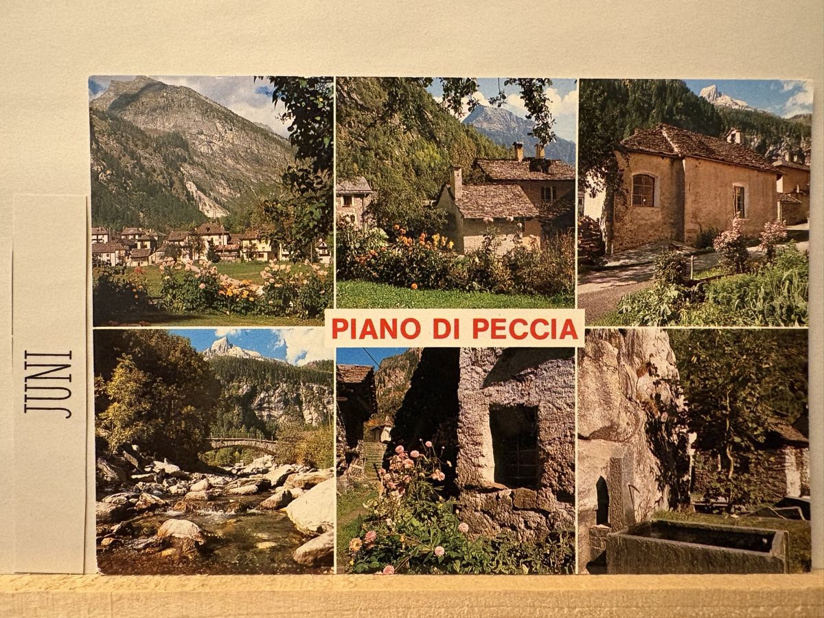 Cartoline postali: AK von Piano di Peccia – Usato da Rümlang venduto da Kartenpost1