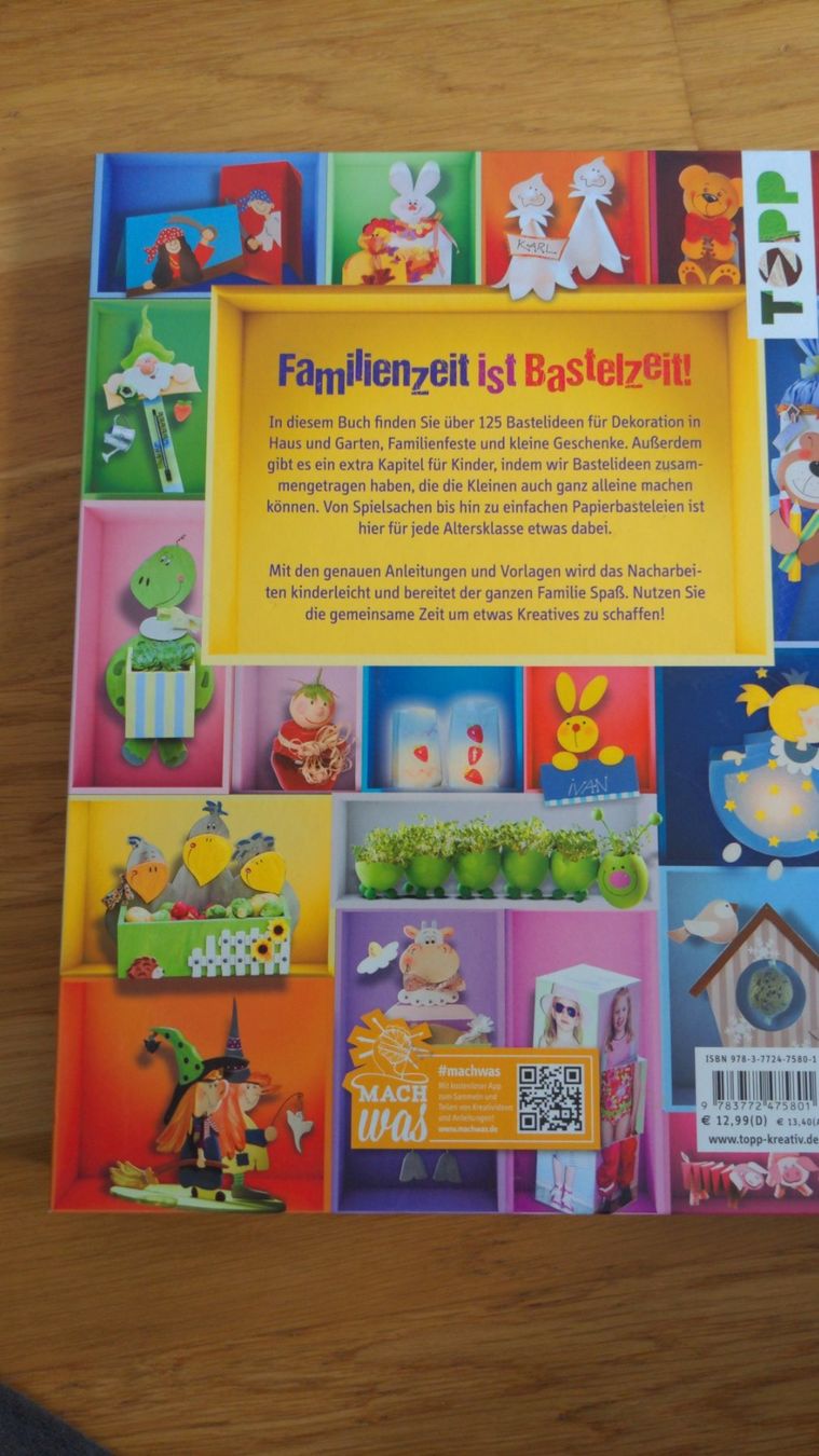 Libri: Buch Das grosse Familienbastelbuch – Nuovo (secondo la descrizione) da Sutz venduto da Rawypp 1
