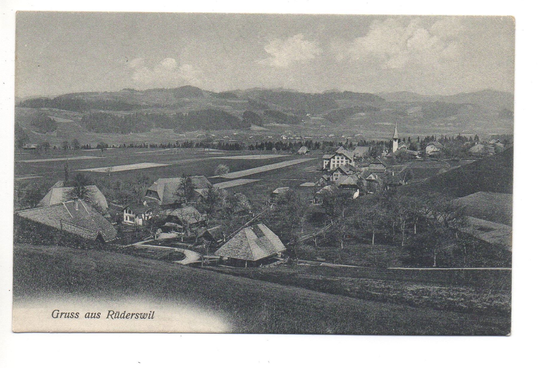 Cartoline postali: Gruss aus RÜDERSWIL Emmental – Usato da Jona venduto da philajona