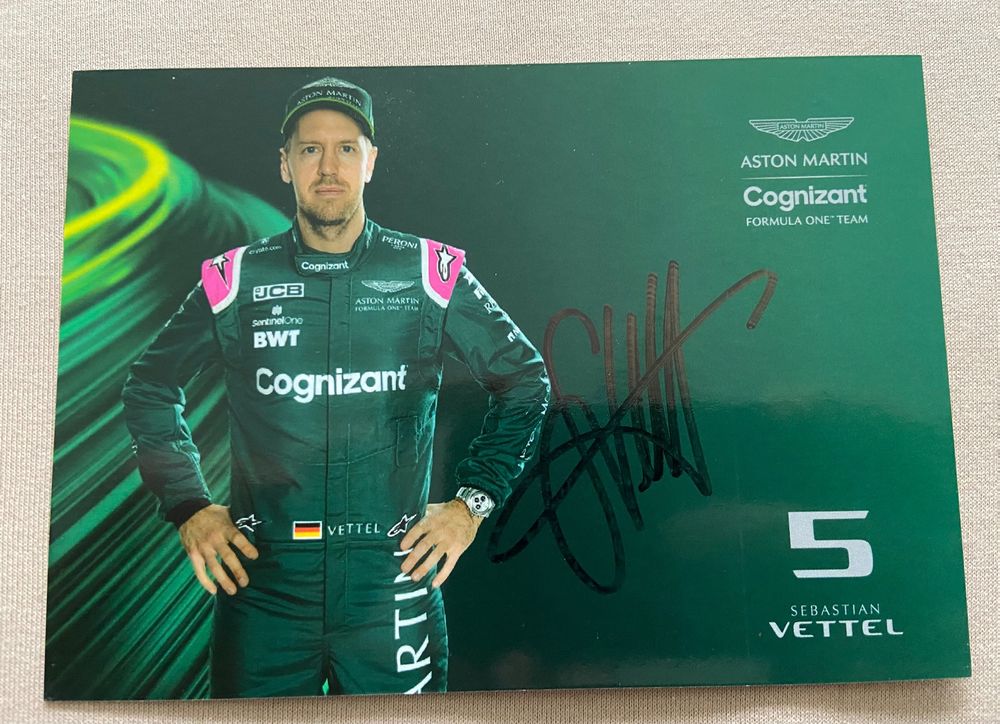 Sebastian Vettel Autogramm