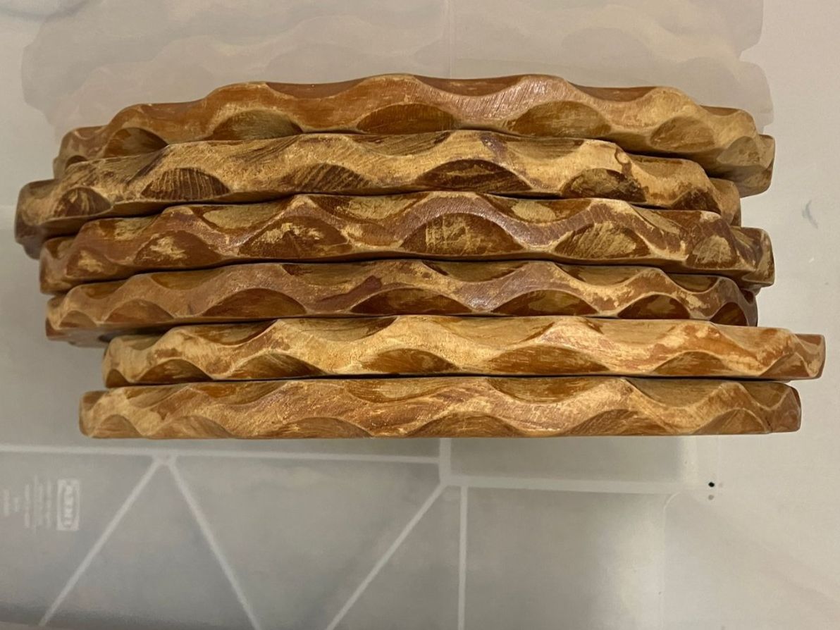 Articoli in legno: 6x Holzschneide Bretter – Usato da Zürich venduto da LisM. 1