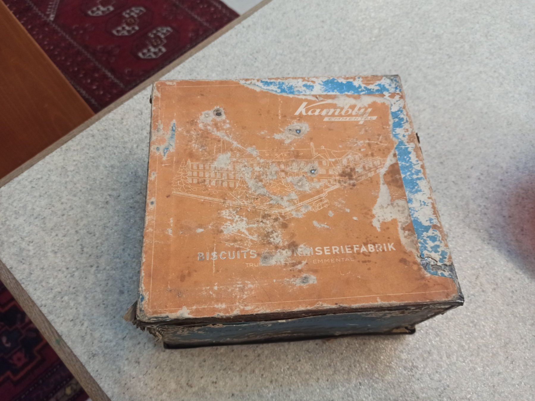 Kambly Barattoli: Alte Kambly Biscuit Büchse Emmental – Usato da Reiden venduto da Zofi-Brocki 6