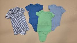 Wie neu | 3x Baby Kurzarm Body & 1x Polo Shortie 12-18 mo